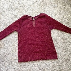 Mesh sparkly long sleeve